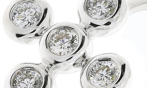 Bony Levy 18k White Gold Diamond Stackable Ring In Silver