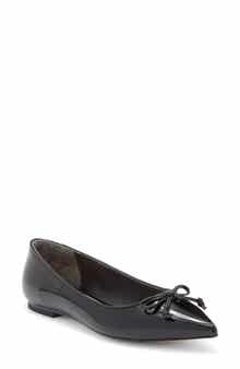 Gabby Pointed Toe Bow Flat