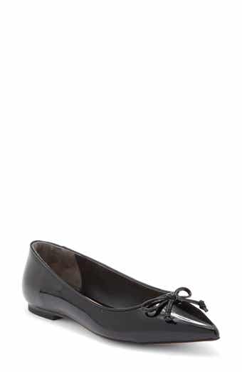 Gabby Pointed Toe Bow Flat