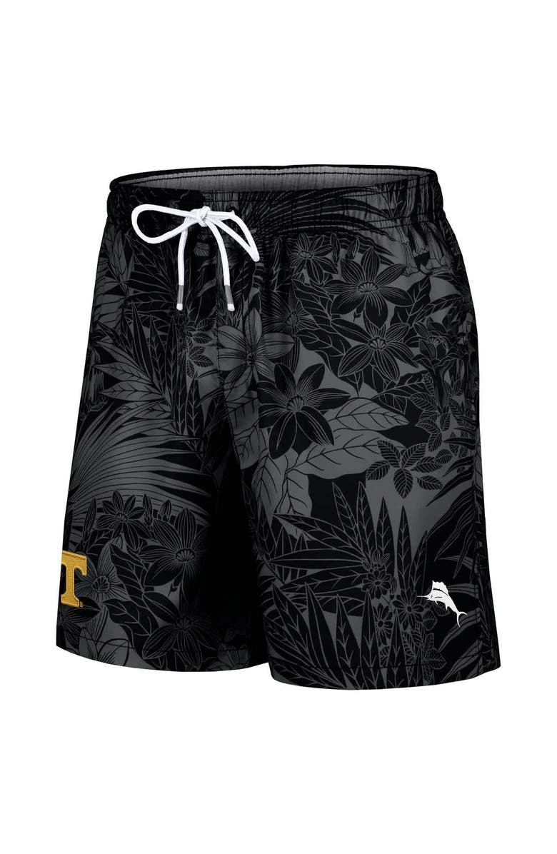 Tommy Bahama Men's Tommy Bahama Black Tennessee Volunteers Santiago Palms Board Shorts, Alternate, color, 