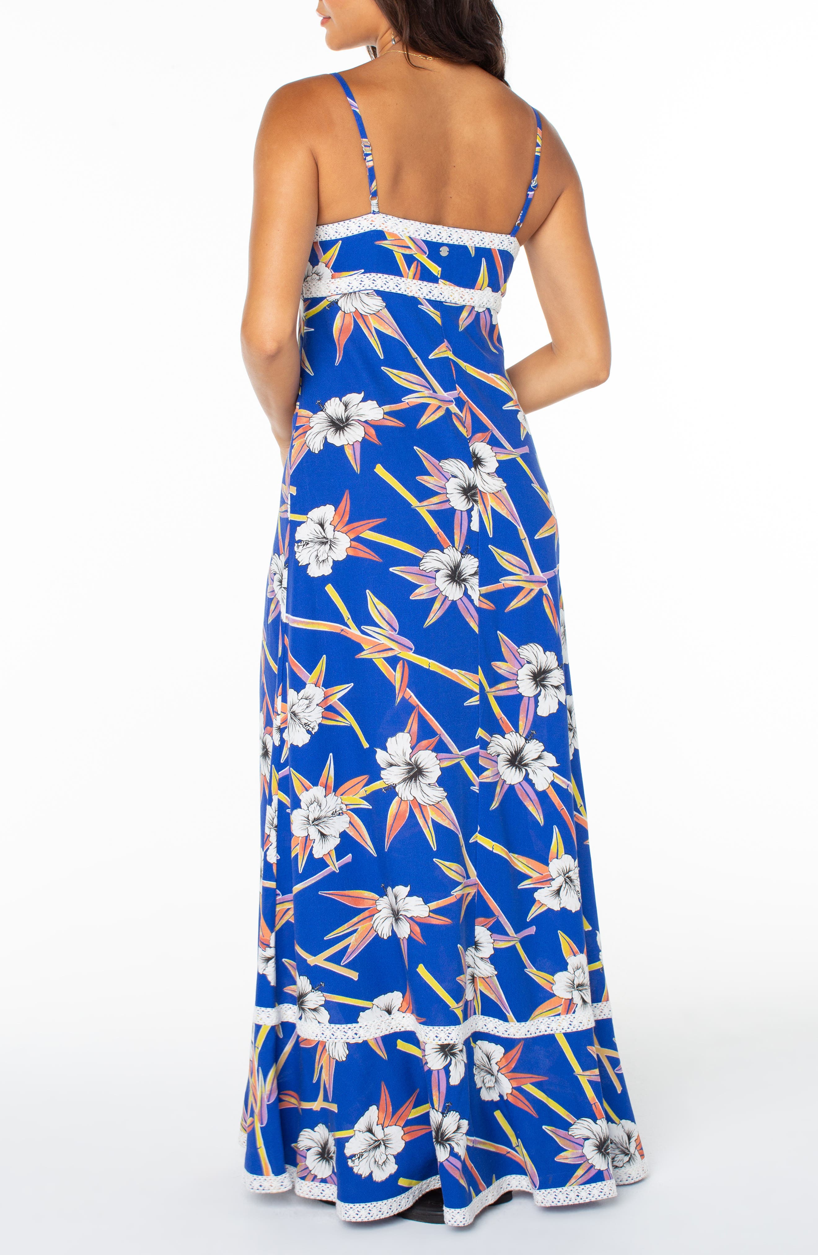Balmy Sunset Floral Maxi Dress - image 2