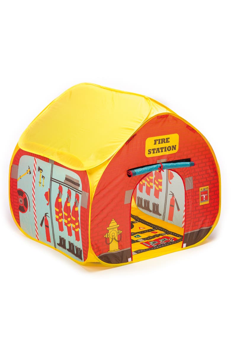 Fun2Give Pop it Up Firestation Tent With Street Map Playmat, Main, color, Multicolored