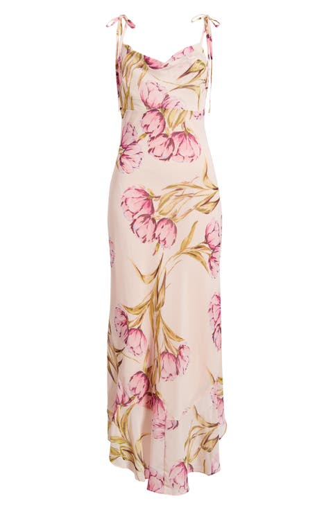 Jaila Ruffle Floral Maxi Dress