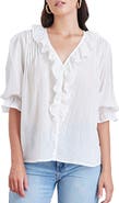 Paneros Clothing Chloe Cotton Ruffle Shirt