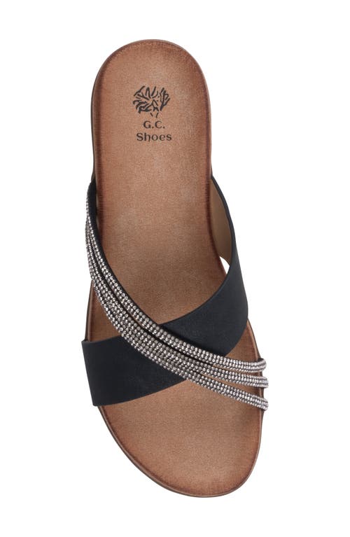 Gc Shoes Iris Comfort Wedge Sandal In Black