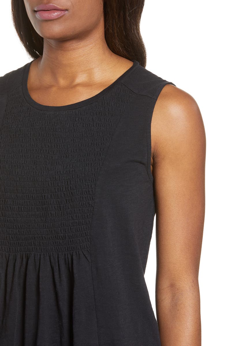 Caslon<sup>®</sup> Smocked Bib Top, Alternate, color, 