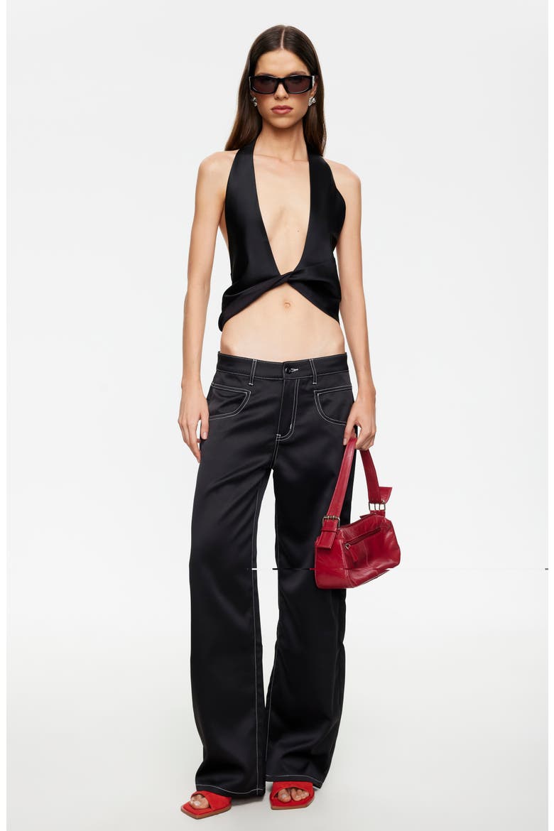 Serenity Straight Leg Pants, Alternate, color, NOIR