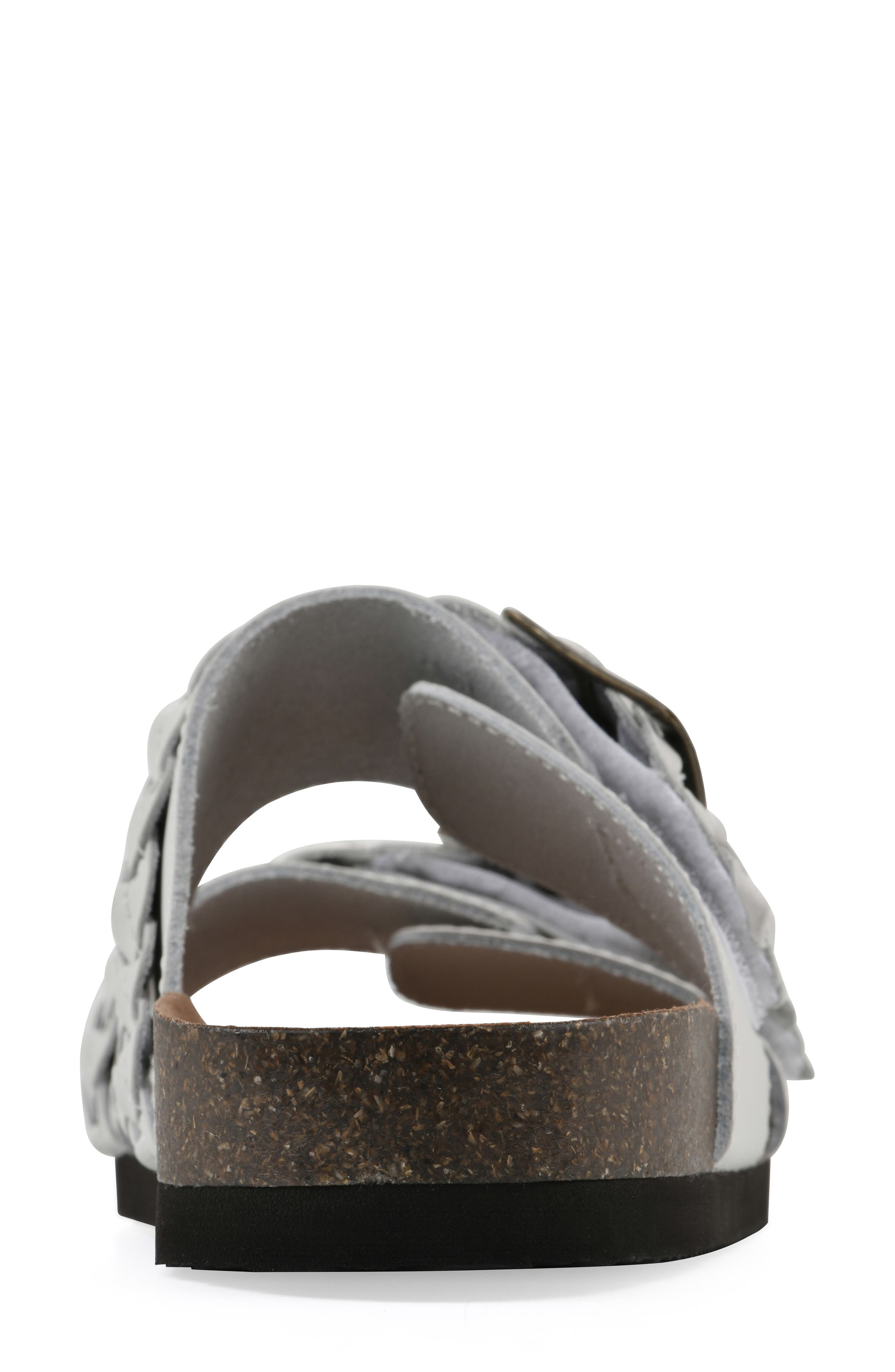 CLIFFS BY WHITE MOUNTAIN Hey Hey Slide Sandal, Alternate, color, White Leather