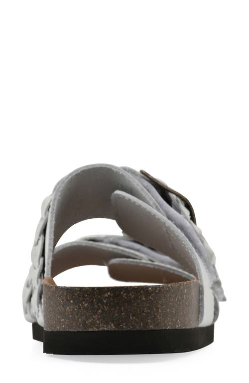 Cliffs By White Mountain Hey Hey Slide Sandal In White Leather