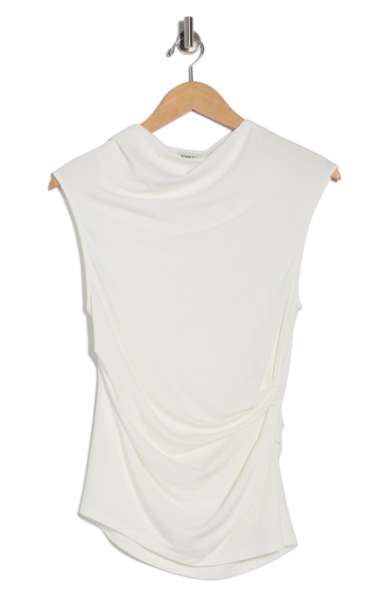 Simkhai Casmi Ruched Top, Alternate, color, Ivory
