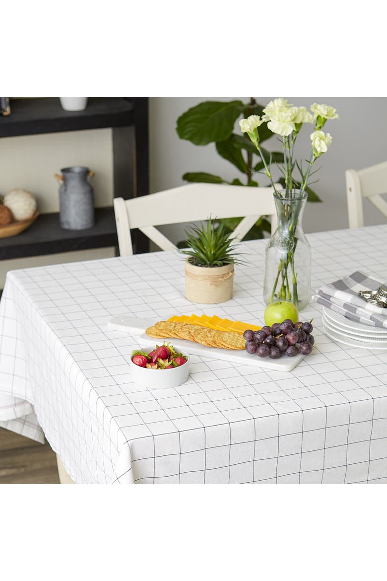 Kitchen Windowpane Tablecloth 60X104, Alternate, color, Windowpane