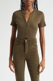 Veronica Beard Dilia Rib Top