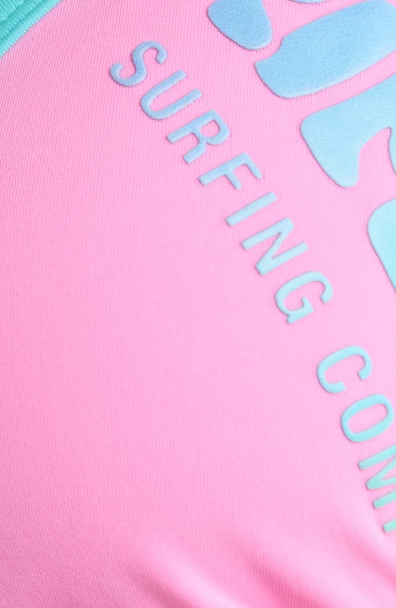 Rip Curl Surf Puff Triangle Bikini Top, Alternate, color, Light Pink