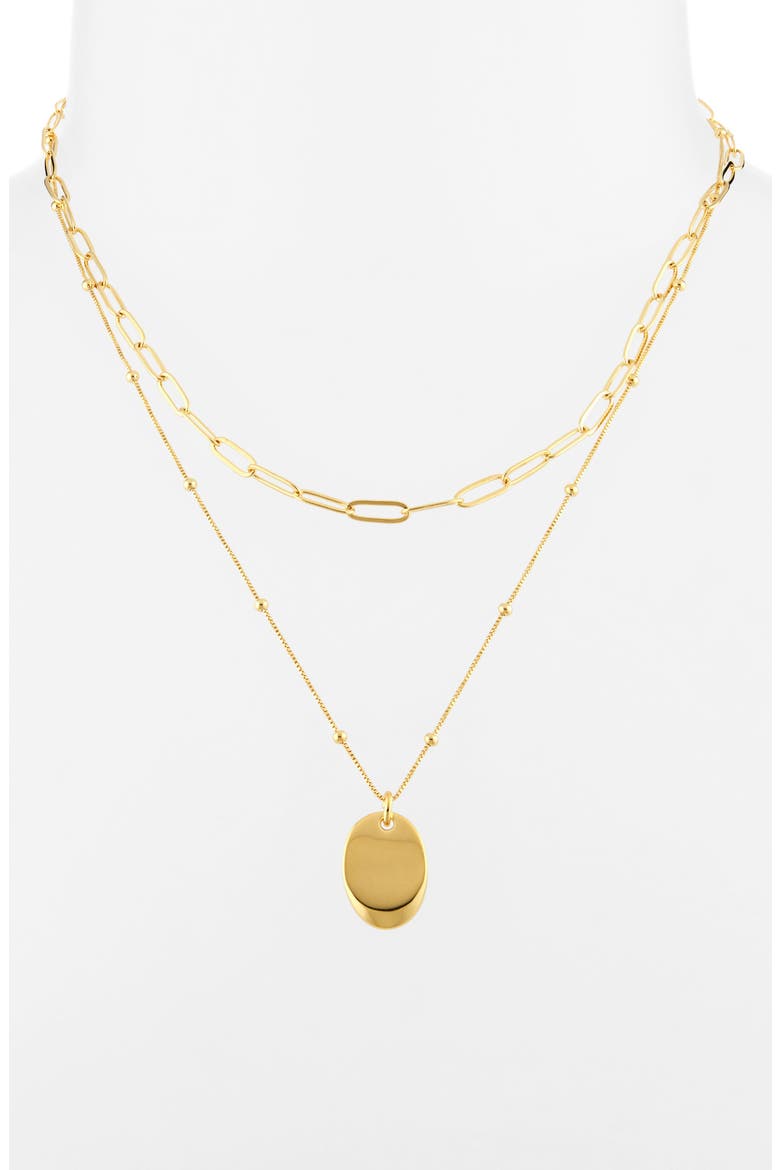 Demi Fine Layered Pendant Necklace, Alternate, color, 14K GOLD PLATED