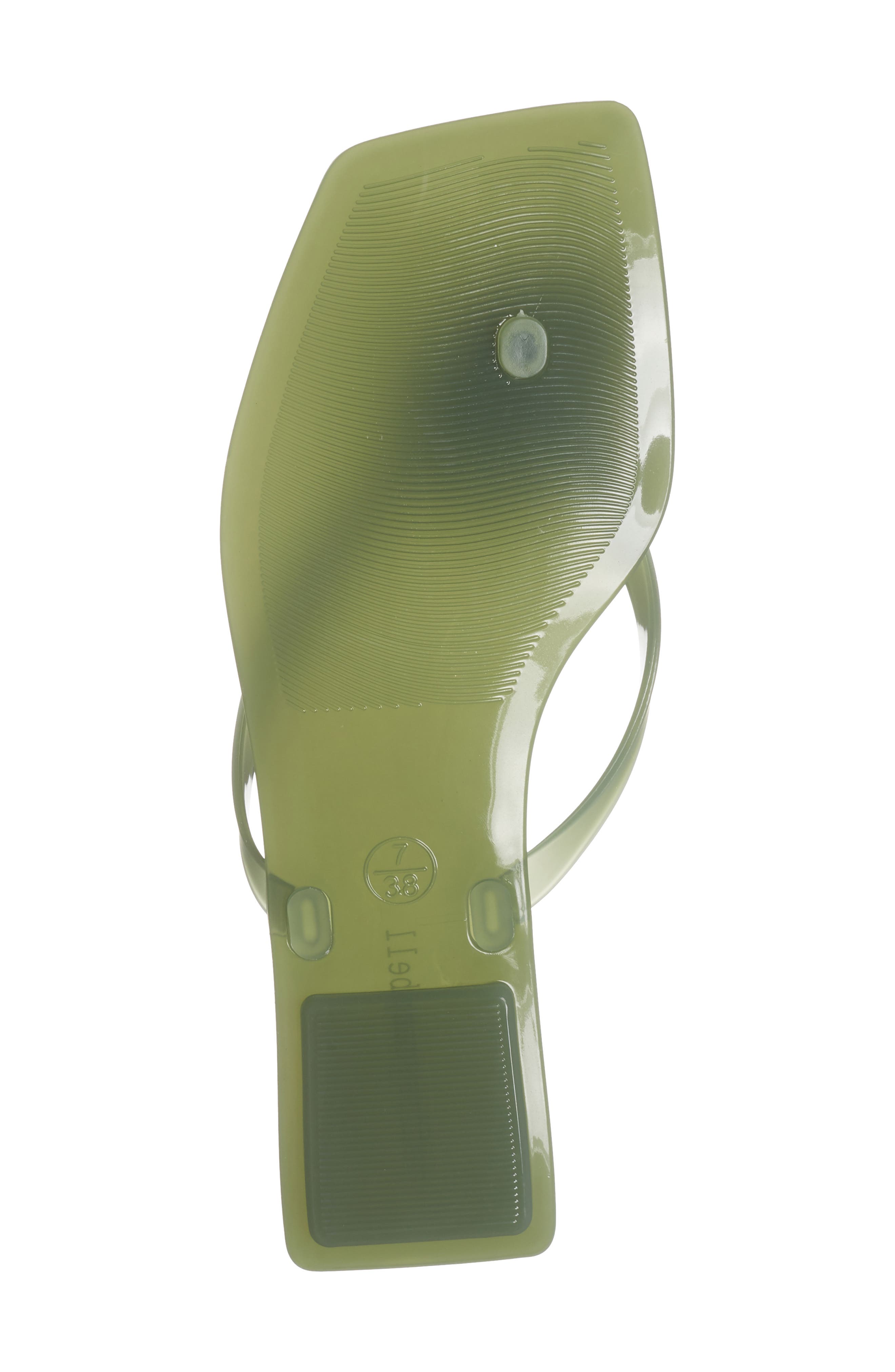Jeffrey Campbell Riverz Jelly Sandal, Alternate, color, Green Matte