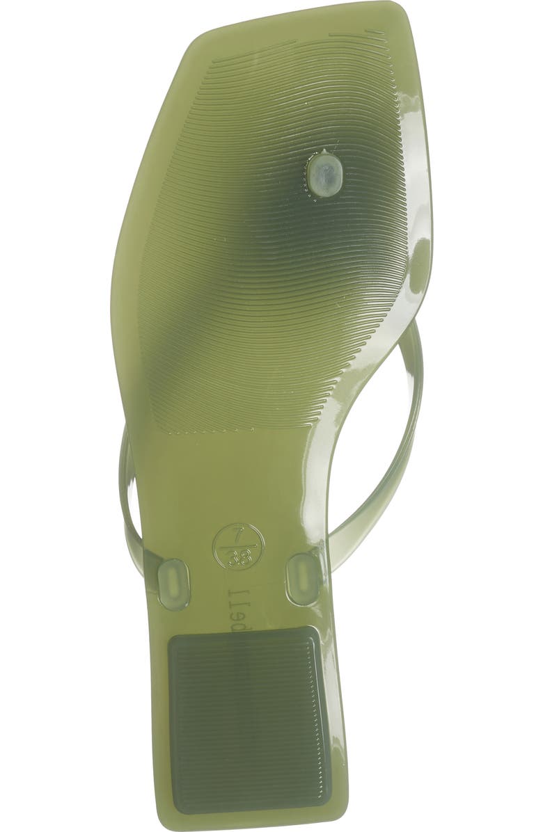 Jeffrey Campbell Riverz Jelly Sandal, Alternate, color, Green Matte
