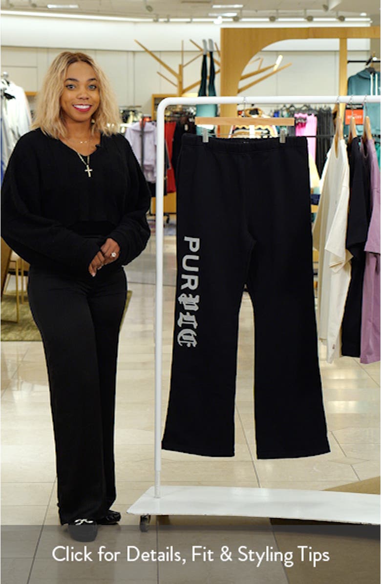 Heavyweight Fleece Flared Pants, sales video thumbnail