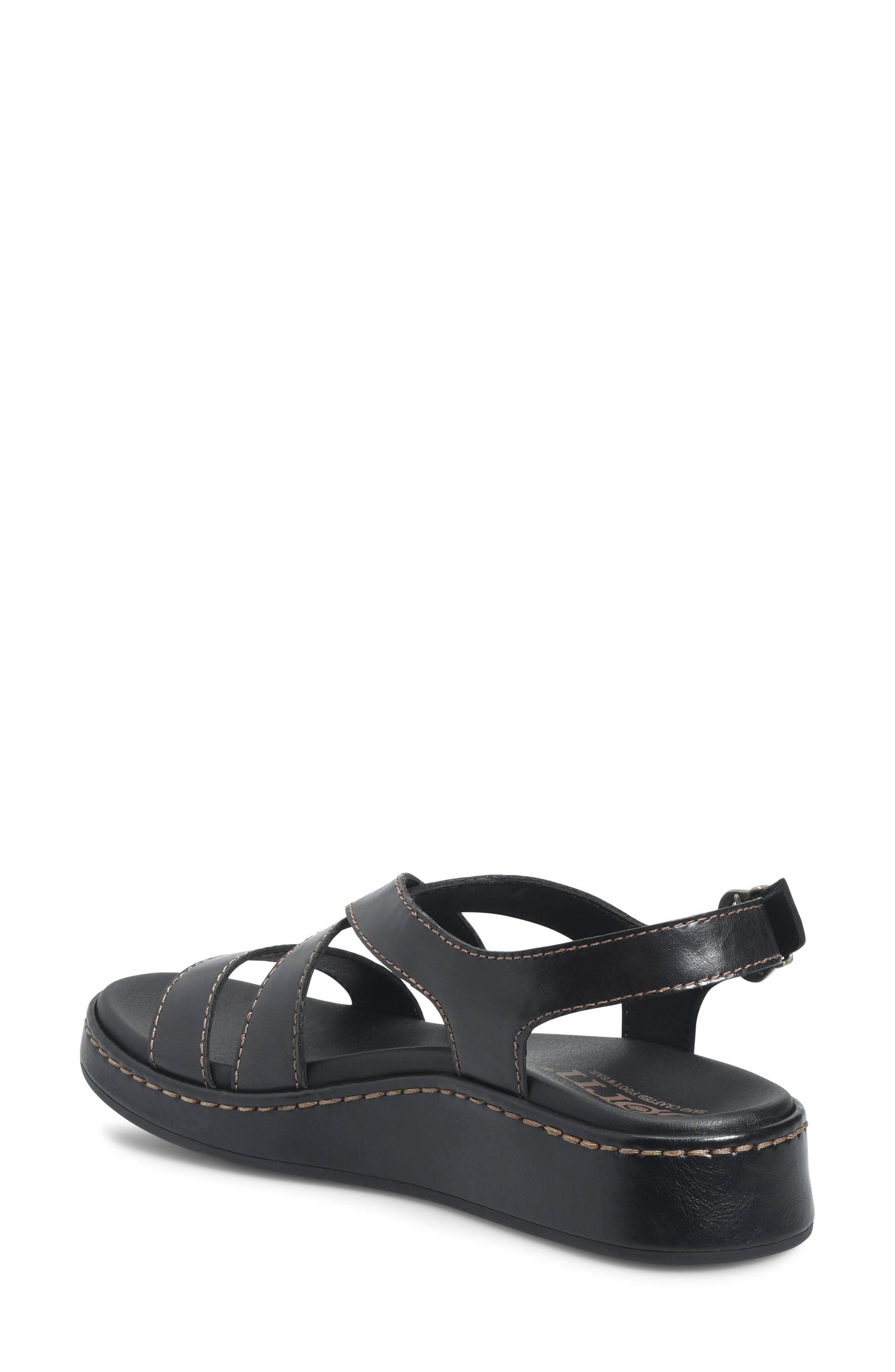 Børn Victoria Slingback Sandal, Alternate, color, Black Leather