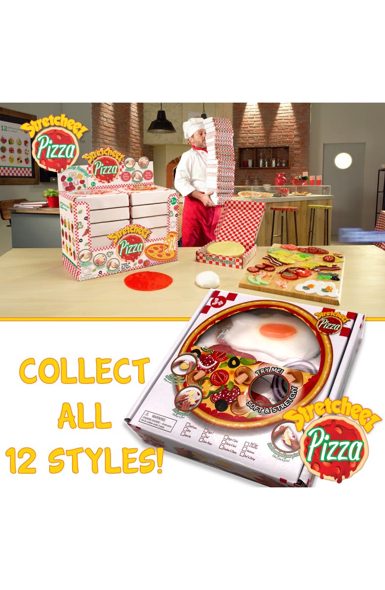 Stretcheez Pizza Play Food Set W/ Surprise Styles & Toppings, Alternate, color,