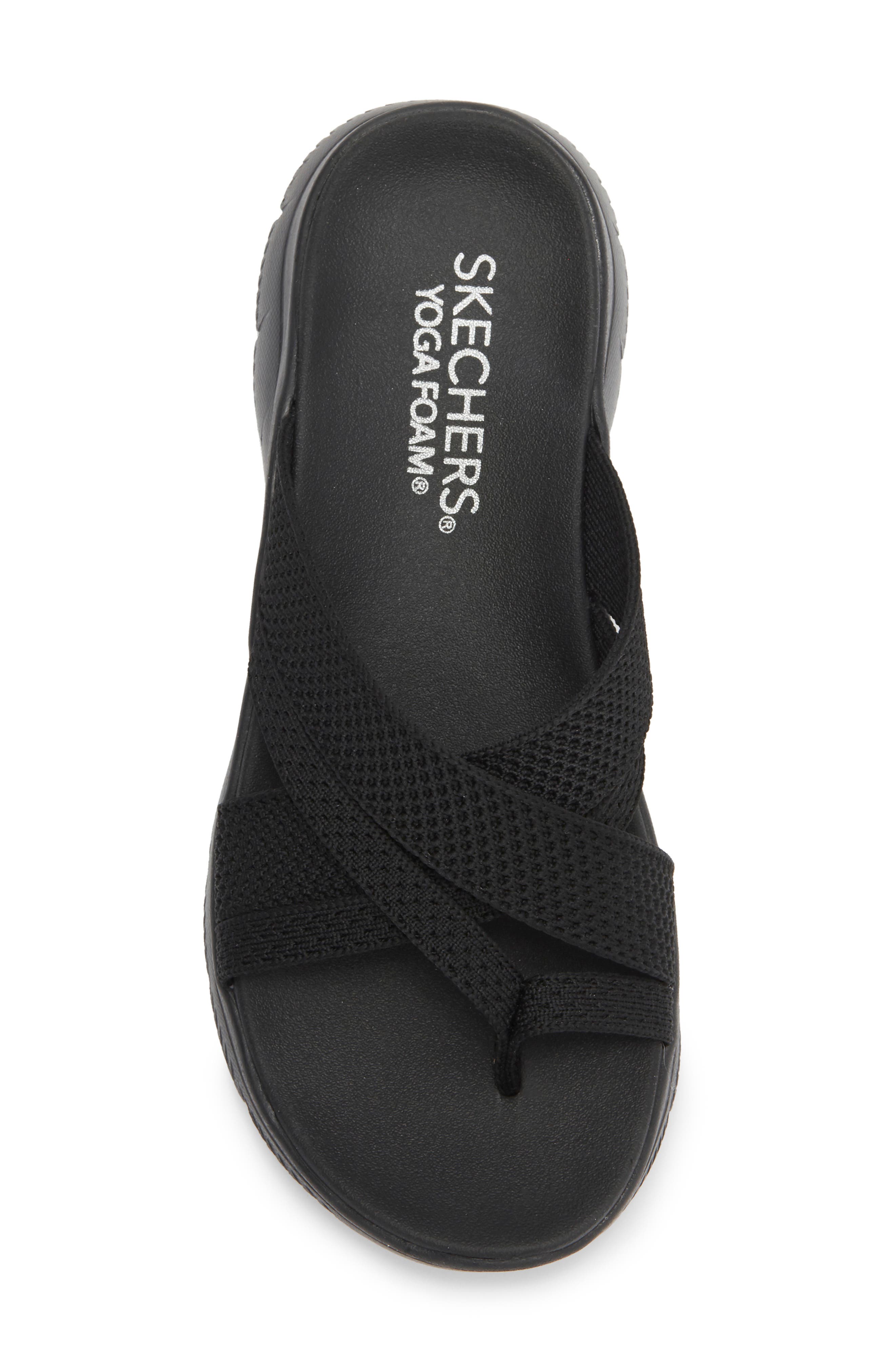 SKECHERS Summits - Fantasy Walk Slide Sandal, Alternate, color, Black