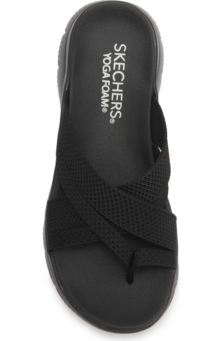 SKECHERS Summits - Fantasy Walk Slide Sandal, Alternate, color, Black