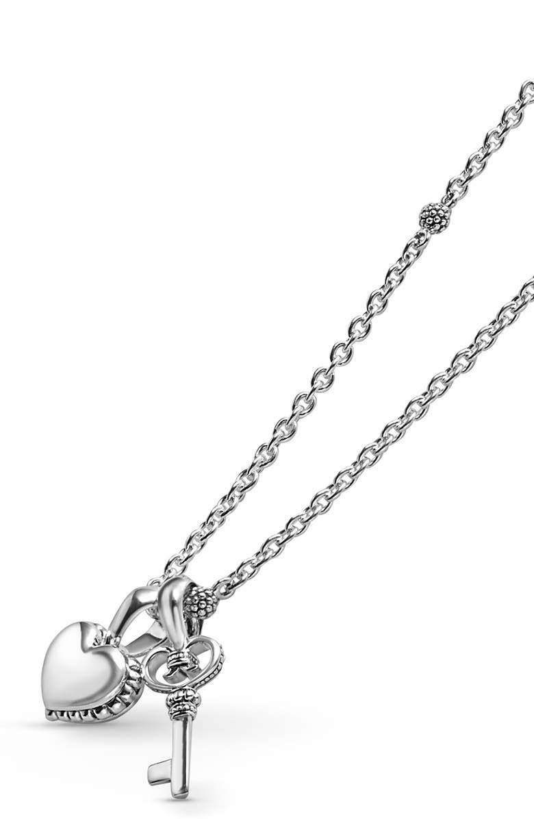 LAGOS Kids' Kinder Key & Heart Charm Necklace, Alternate, color, 