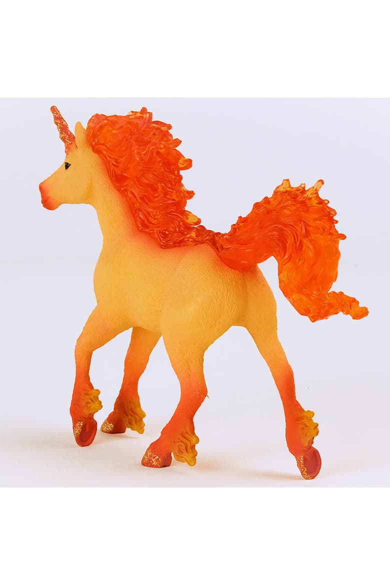 Bayala Elementa Fire Unicorn Stallion, Collectible Figurine, Kids, Alternate, color, Multicolored