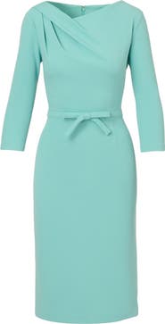 Adrianna Papell Drape Neck Sheath