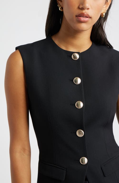 Open Edit The Icon Crewneck Vest In Black