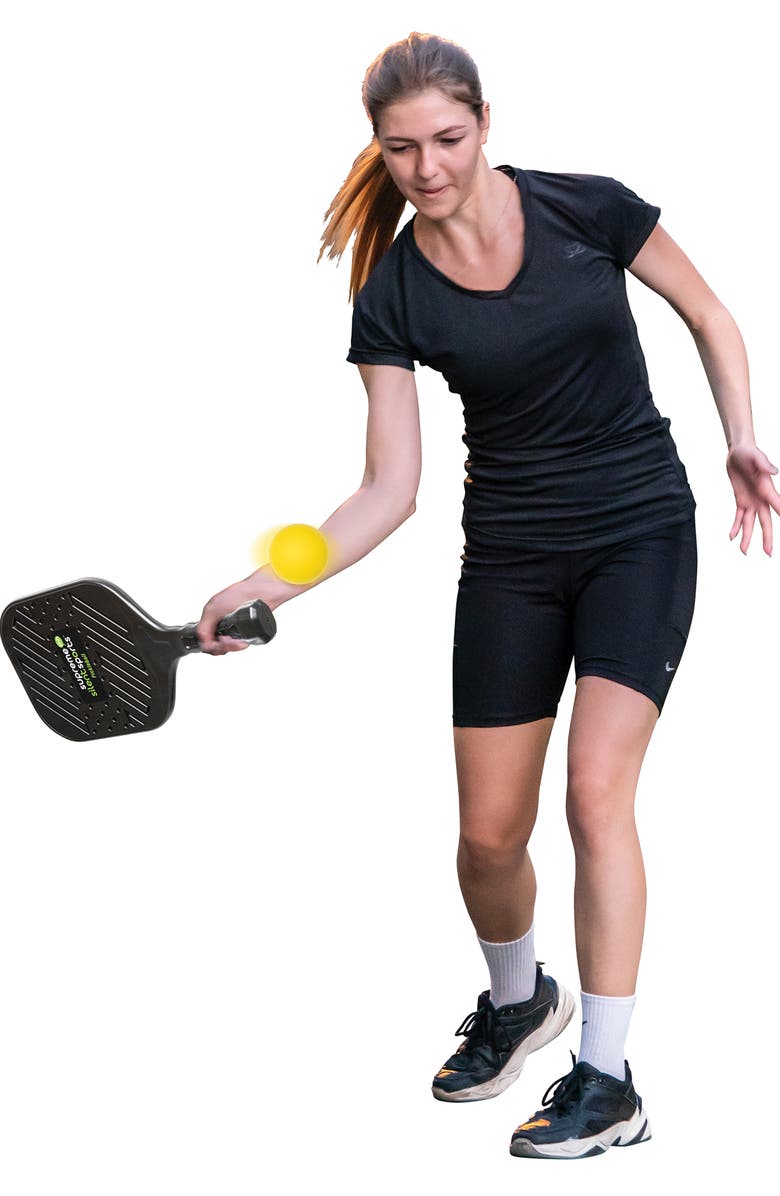 SNUGGIE Silent Pickleball Set, Alternate, color, Black