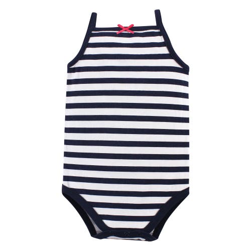 Hudson Baby Soft Cotton Sleeveless Bodysuit In Pink