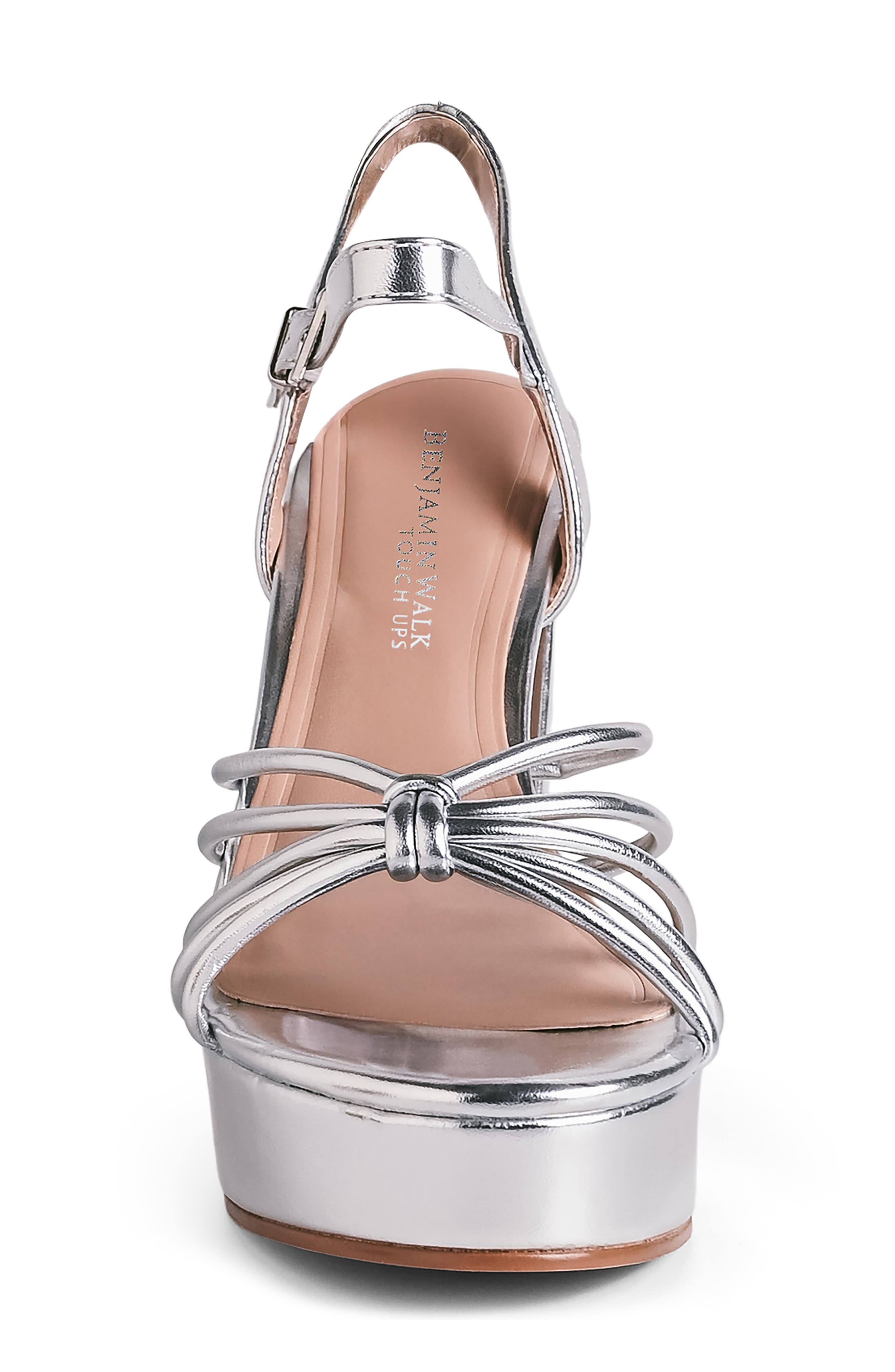 Tiara Platform Sandal, Alternate, color, SILVER