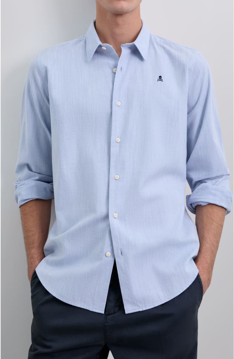 Scalpers Abbot Se Shirt, Main, color, Skyblue