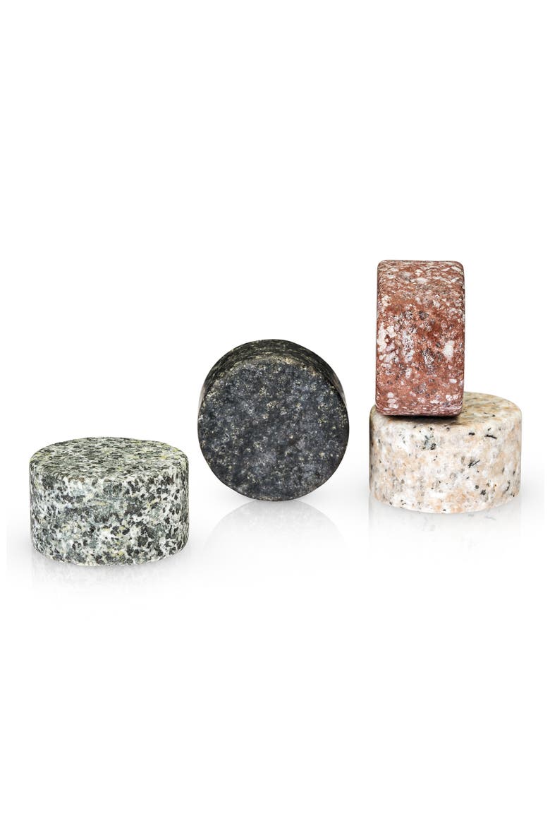 Glacier Rocks Multi-Color Granite Stones Set of 4, Main, color, MULTI