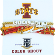 Color Shout Iowa State Lucky 7 Bracelet Set