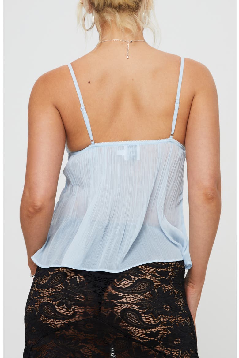 Zami Pleated Camisole, Alternate, color, BLUE