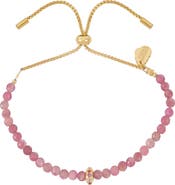 Estella Bartlett Amelia Pink Tourmaline Slide Bracelet