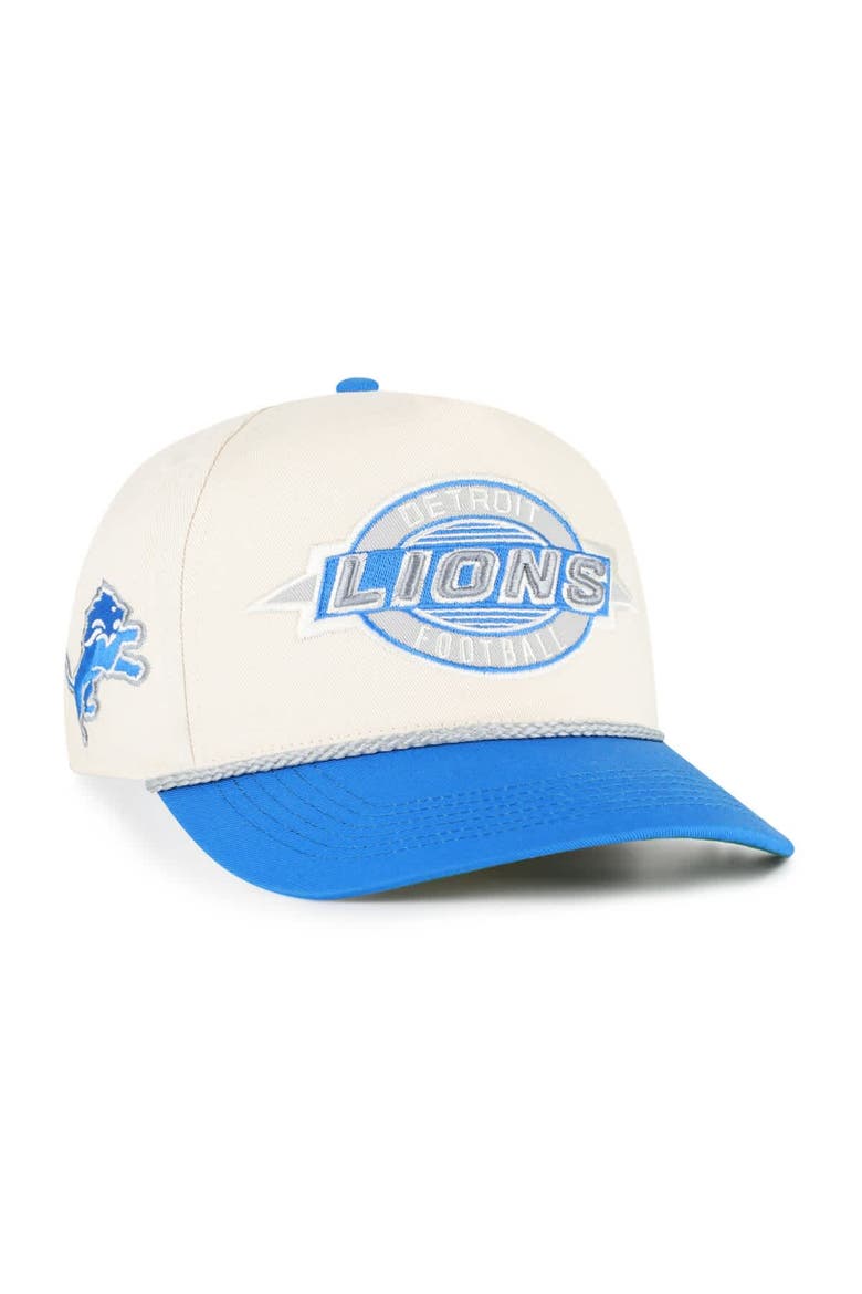 Men's '47  Natural Detroit Lions Frame Out Two Tone Hitch Adjustable Hat, Main, color, Natural