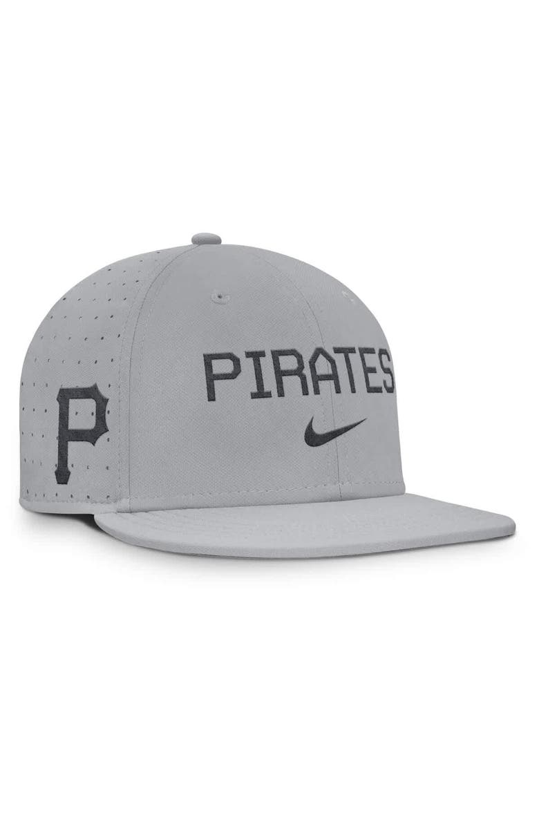 Nike Men's Nike Gray Pittsburgh Pirates True Performance Fitted Hat, Alternate, color, 