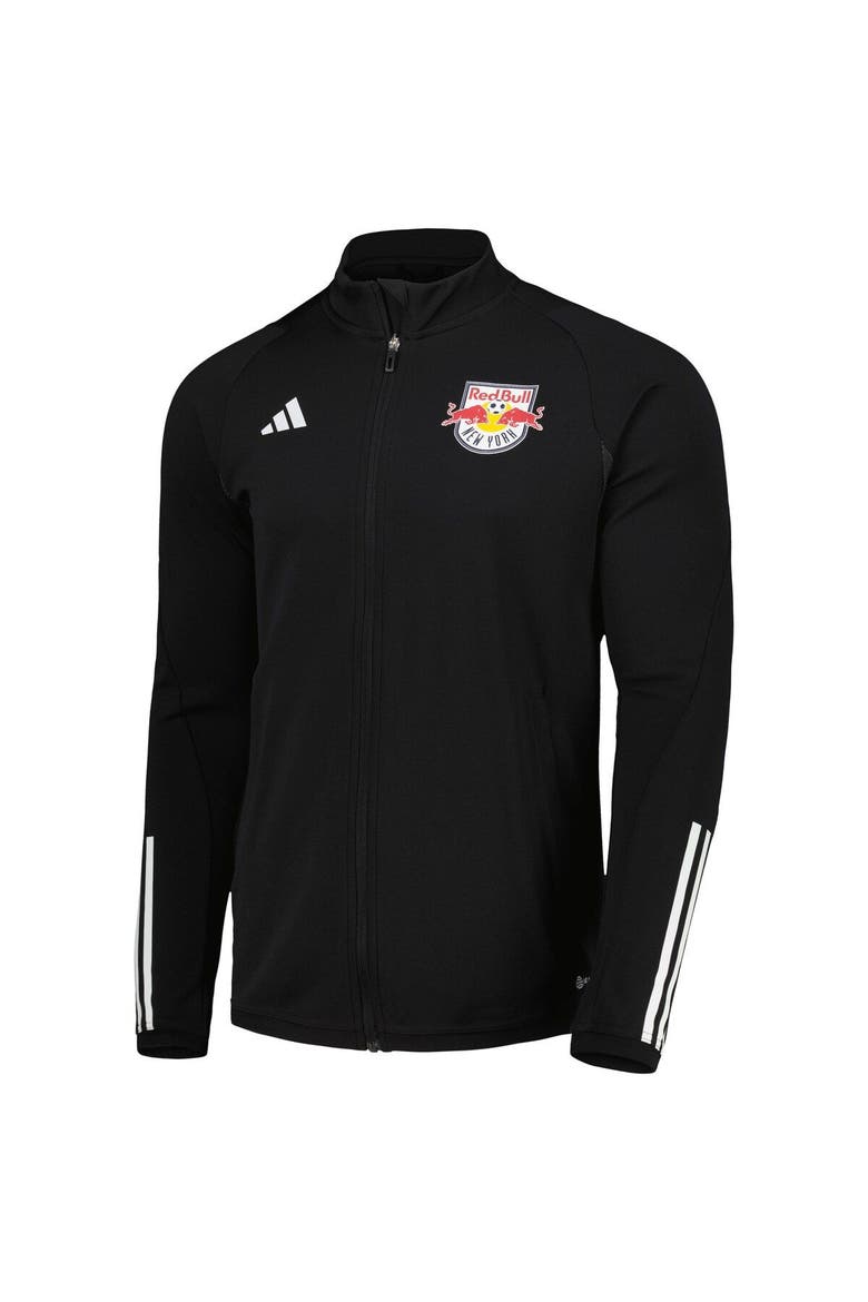Men's adidas Black New York Red Bulls 2023 On-Field AEROREADY Full-Zip Training Top, Alternate, color, Black