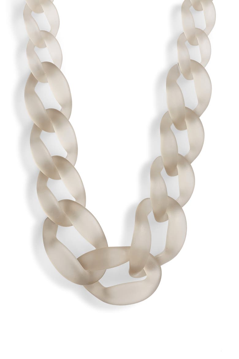 Link Necklace, Main, color, GREY