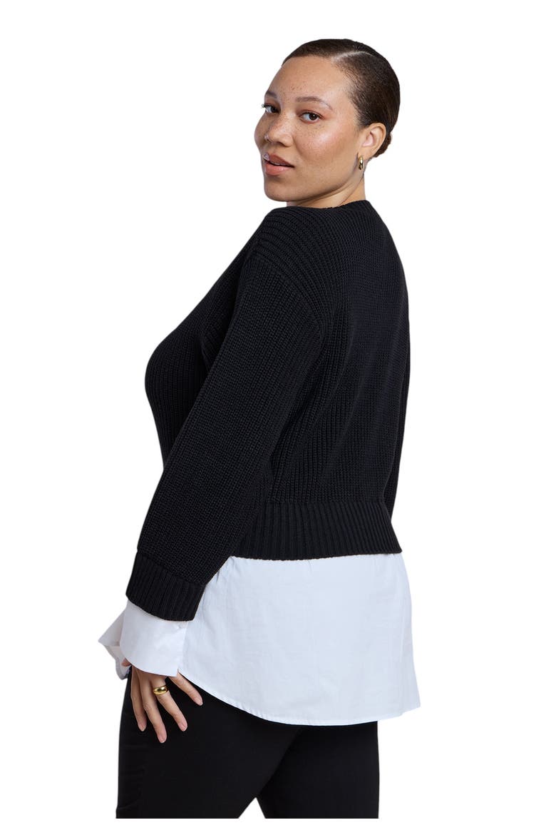 Cinched Zip Front Peplum Sweatshirt (plus), Alternate, color, BLACK ONYX