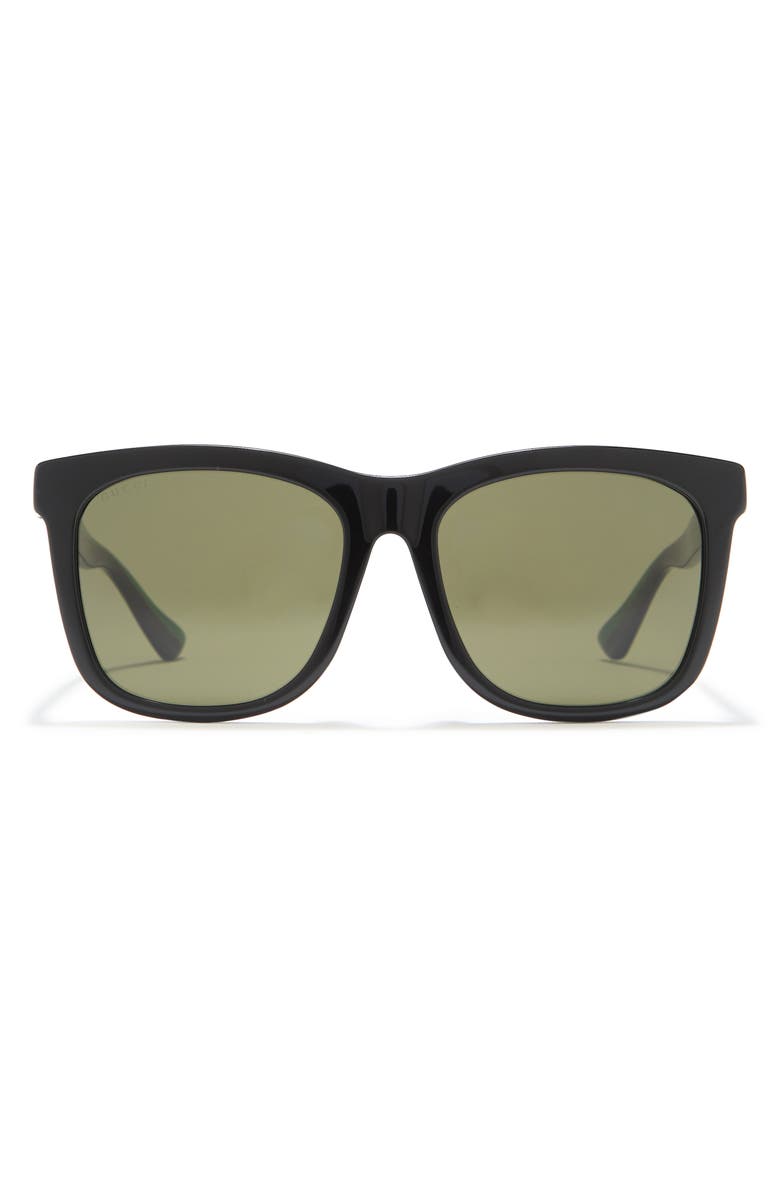 Gucci 56mm Square Sunglasses, Main, color,
