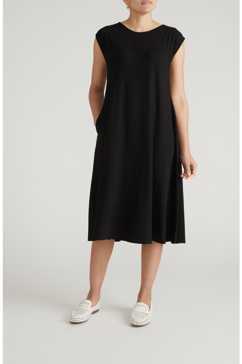 Heatwave Divine Jersey Dress, Main, color, BLACK