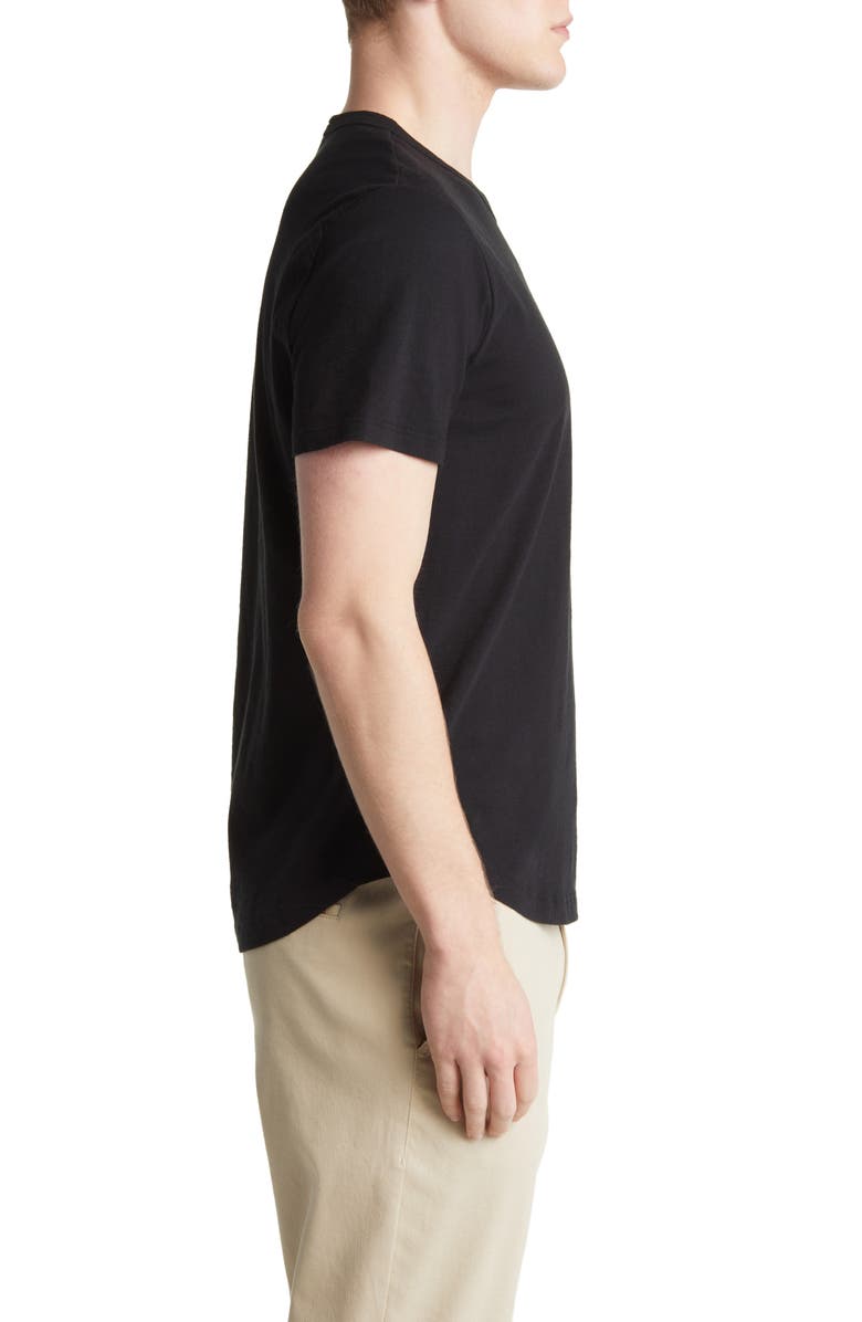BUCK MASON Curve Hem Cotton Slub T-Shirt, Alternate, color,