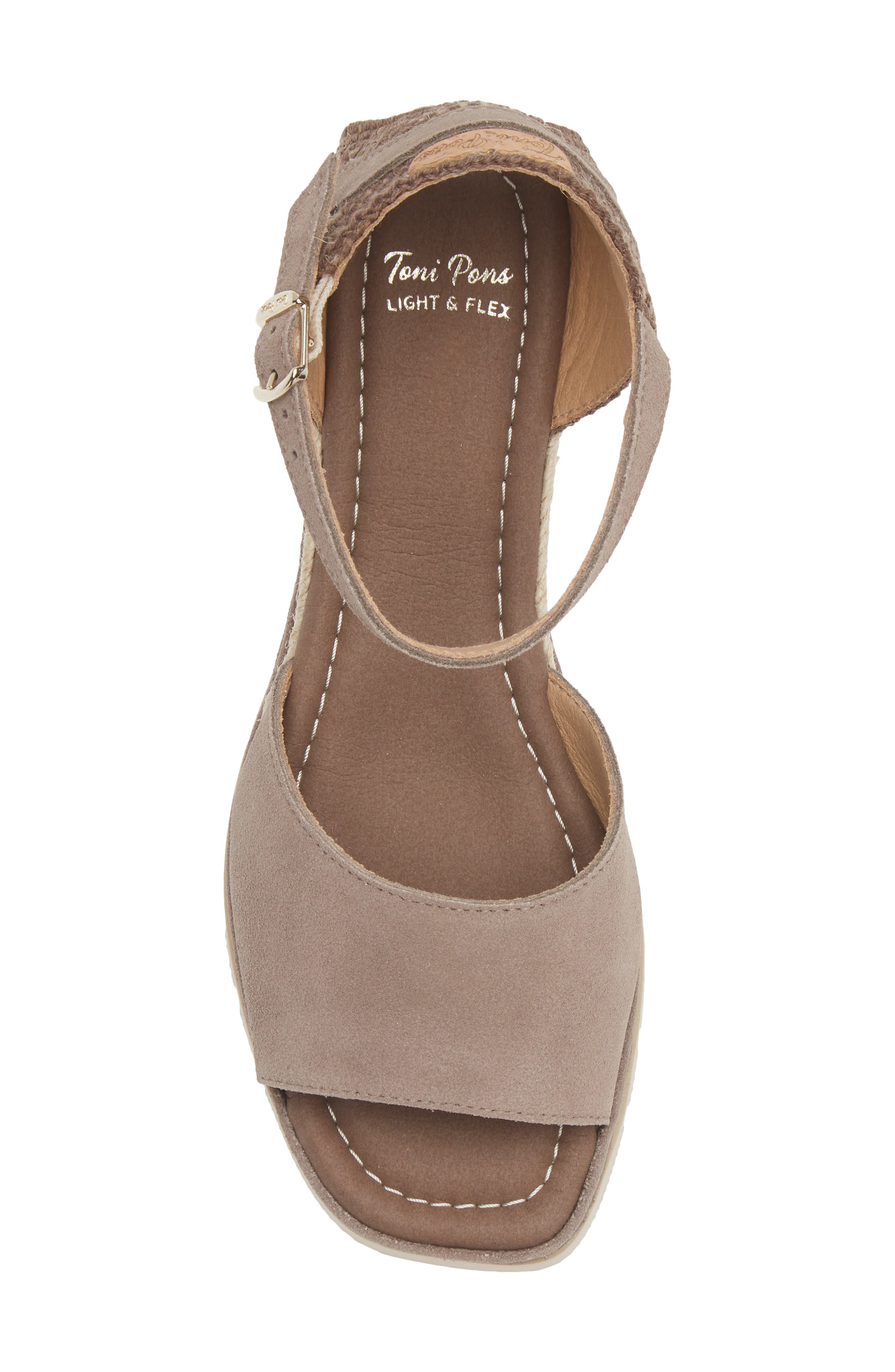 Toni Pons Brisa Espadrille Wedge Sandal, Alternate, color, Taupe