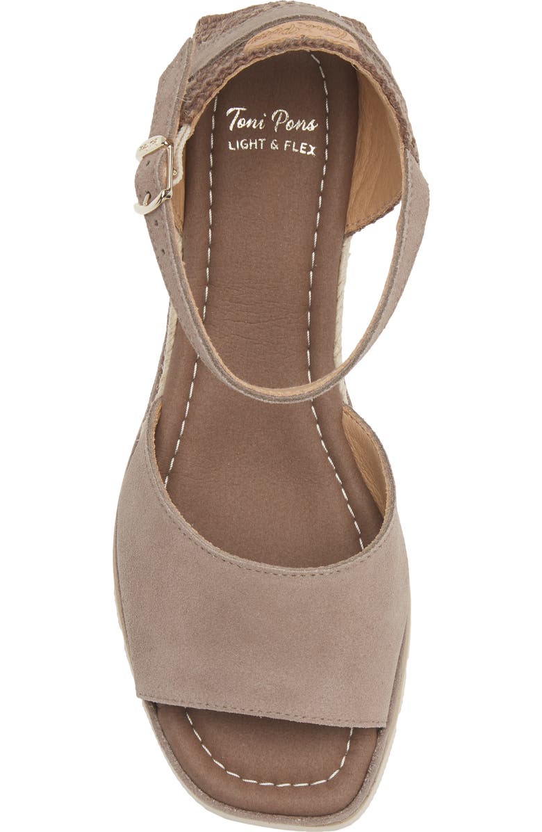 Toni Pons Brisa Espadrille Wedge Sandal, Alternate, color, Taupe