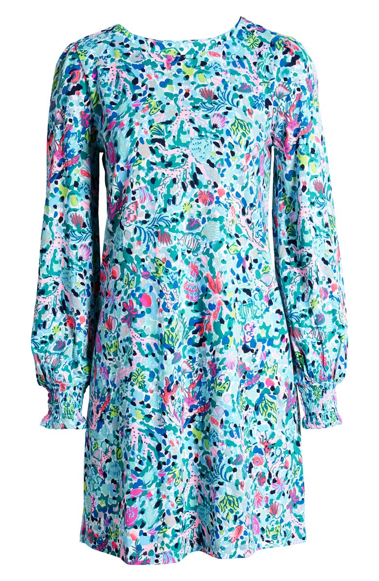 Lilly Pulitzer<sup>®</sup> Diann Floral Long Sleeve Cotton Dress, Alternate, color,