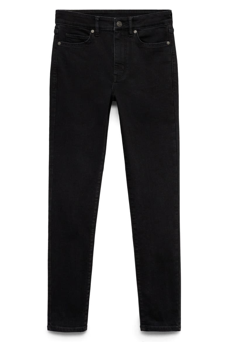 Carla High Waist Skinny Jeans, Alternate, color, BLACK DENIM