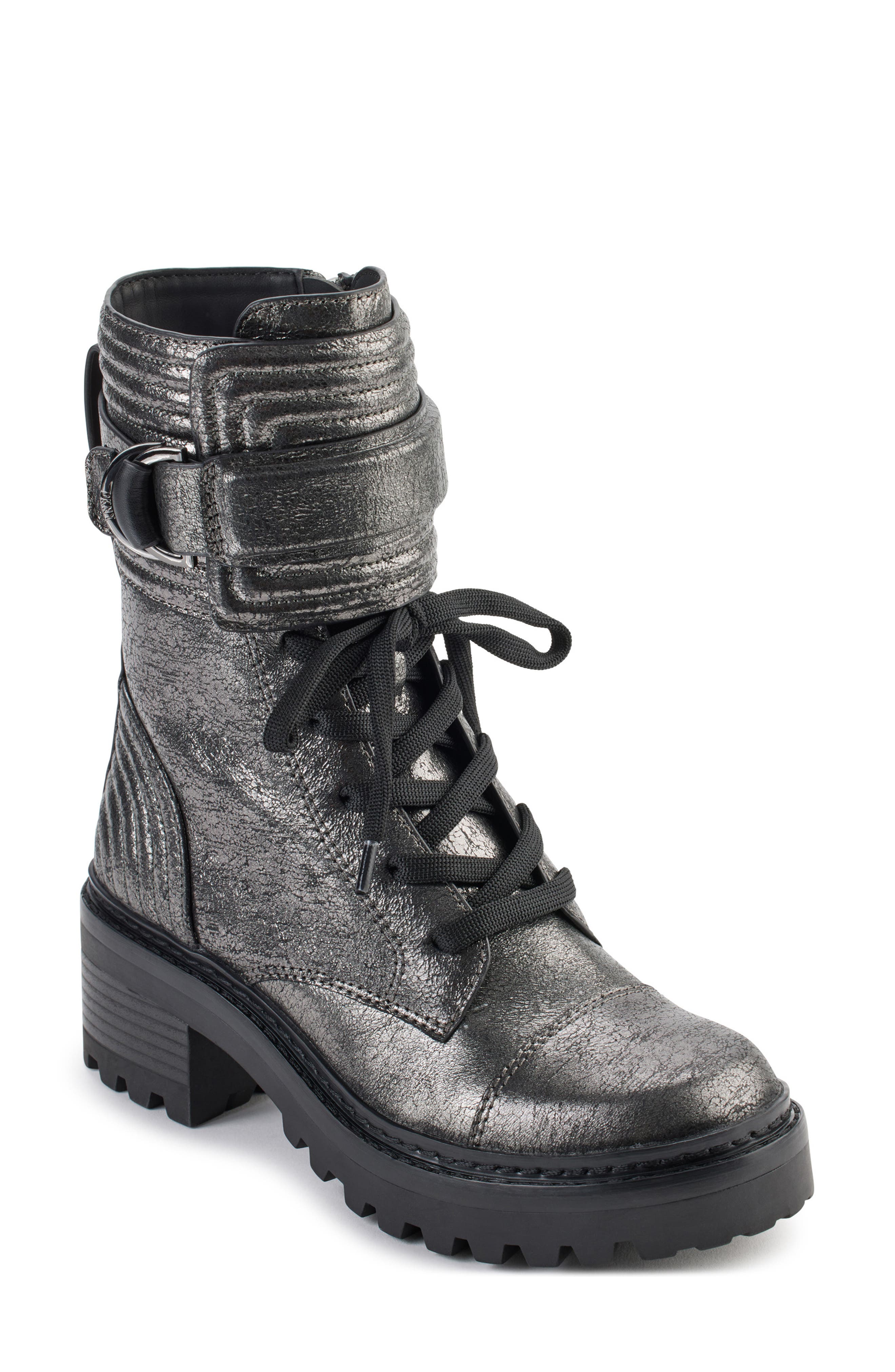 DKNY Falcao Metallic Combat Boot, Main, color, 